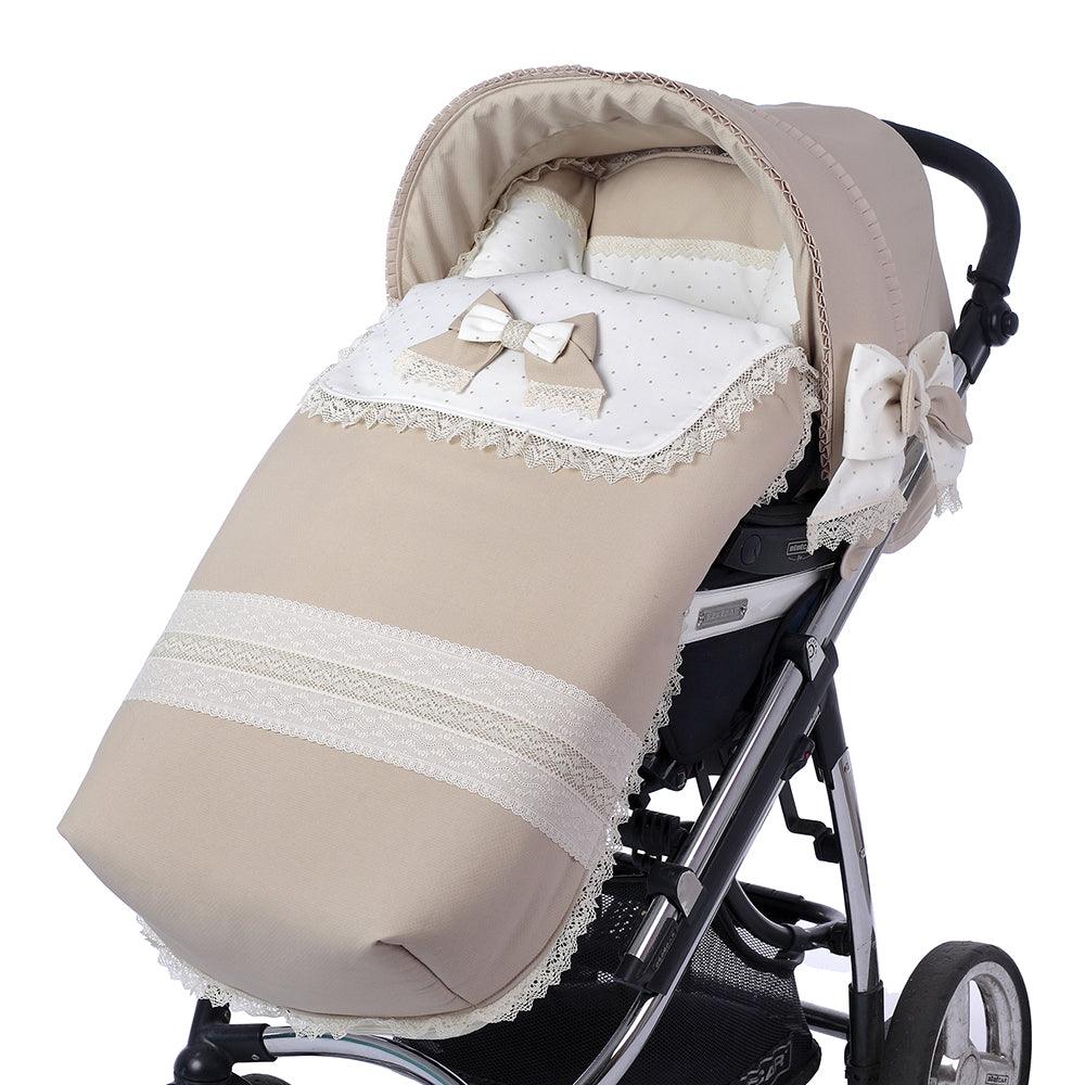 Saco Silla Invierno Paseo Bebé a Medida 684 Valencia Puntillas Bebiti by Nanetes - Nanetes #